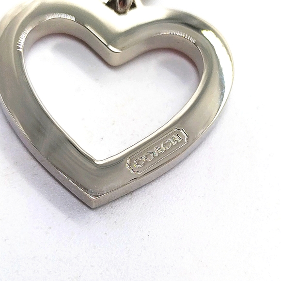 Vintage COACH Enamel Red Heart Keychain FOB Purse Charm-Rare #7382 *FIRM PRICE* - Picture 3 of 4